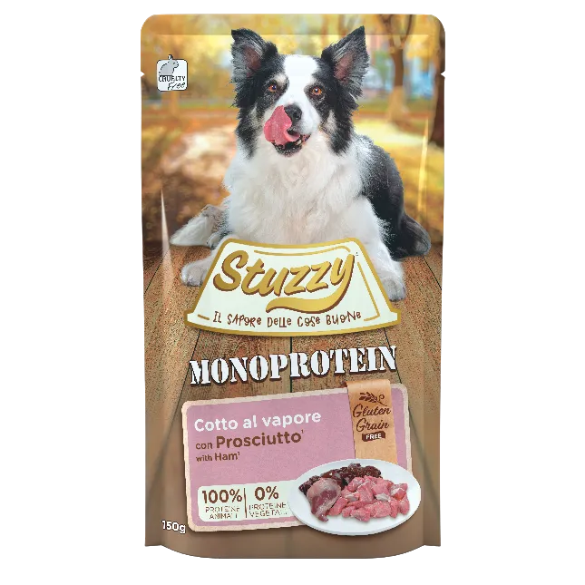 Stuzzy Monoprotein 150g Prosciutto - Cibo Umido per Cani Stuzzy Monoprotein 150g Prosciutto - Cibo Umido per Cani